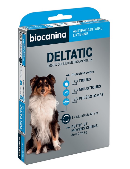 Biocanina Deltatic Collier Petits et Moyens Chiens 0 à 25kg